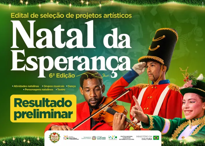 Cultura publica resultado preliminar da seleção de atrações artísticas do Natal da Esperança 2026