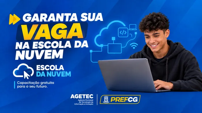 PrefCG e Escola da Nuvem oferecem capacitação gratuita para jovens na área da tecnologia; Confira