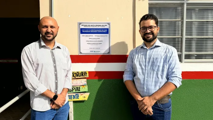 Vereadores Nilsinho e João Paulo participam da entrega da revitalização do CMEI Armando Campos Belo
