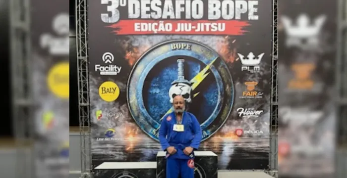 PM reformado de SP leva ouro e prata em desafio de jiu-jítsu
