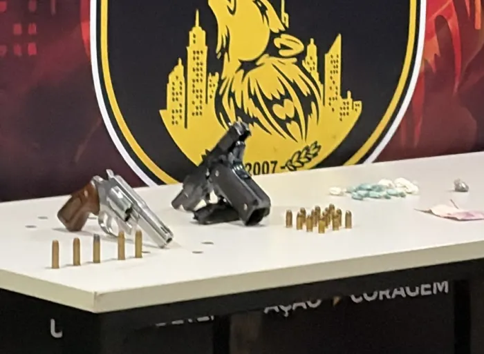 Polícia Militar prende dupla de faccionados com drogas e duas armas de fogo em Várzea Grande