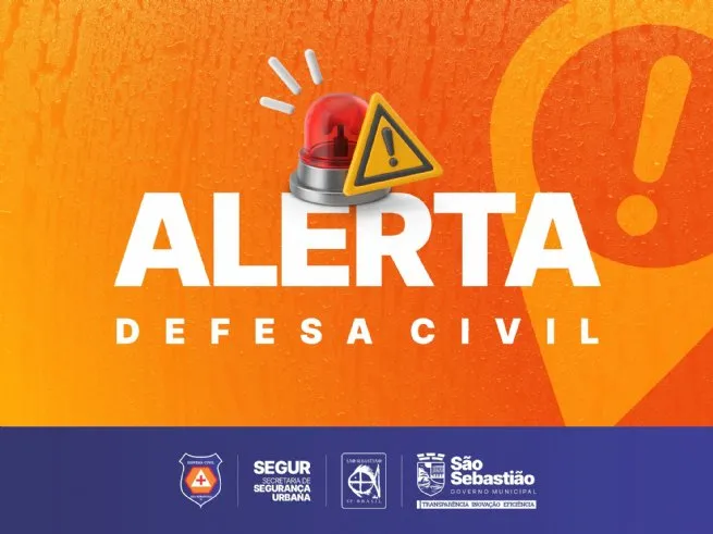 Defesa Civil de São Sebastião mantém atenção para chuvas e risco de movimentos de massa na Costa Sul