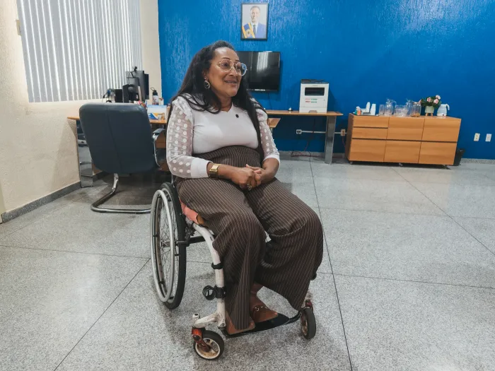 Sônia construiu sua trajetória no serviço público municipal como auxiliar administrativa