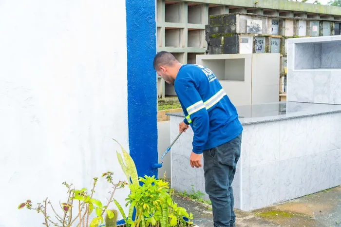 Cemitério de Bertioga recebe melhorias para o Dia de Finados
