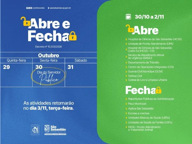 Foto: Reprodução/Prefeitura de São Sebastião - SP