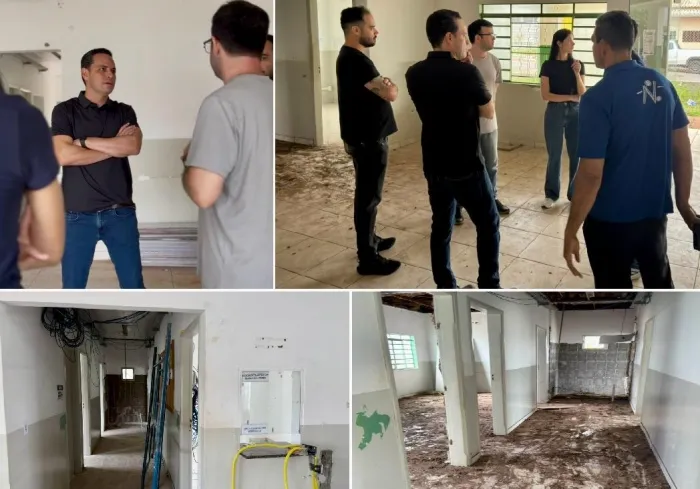 Diego Guimarães vistoria reforma de UBS e obras de pavimentação de ruas no Três Barras, em Cuiabá