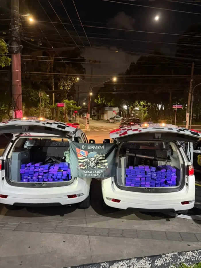 Polícia Militar de SP apreende 163 kg de maconha na zona leste da capital