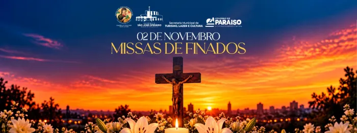 Dia de Finados terá programação de missas em cemitérios e igreja de Paraíso do Tocantins