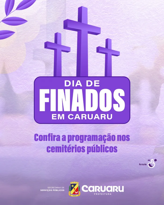 Prefeitura de Caruaru prepara programação especial para o Dia de Finados nos cemitérios públicos municipais