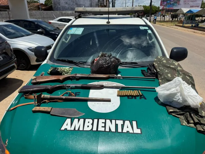 Polícia Militar apreende armas de fogo e resgata animais silvestres no interior de Alagoas