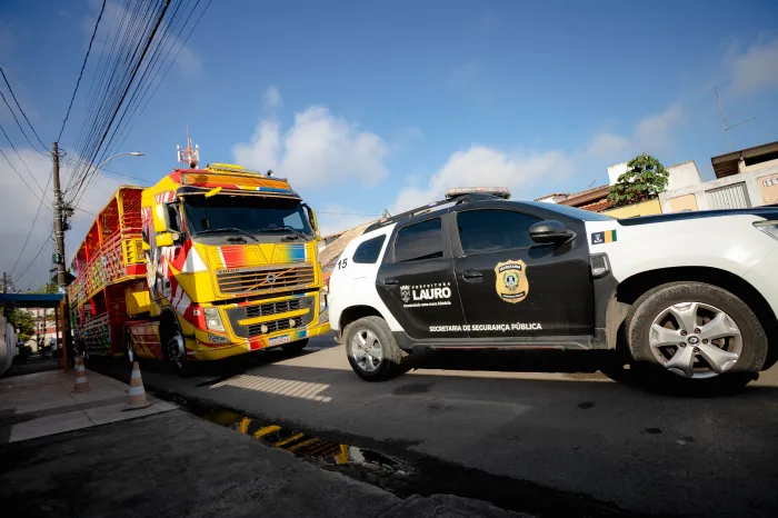 29/101/2026 - Com foco na segurança, equipes técnicas realizam vistoria de percurso para a chegada da Carreta Talismã em Portão nesta quinta-feira (29)