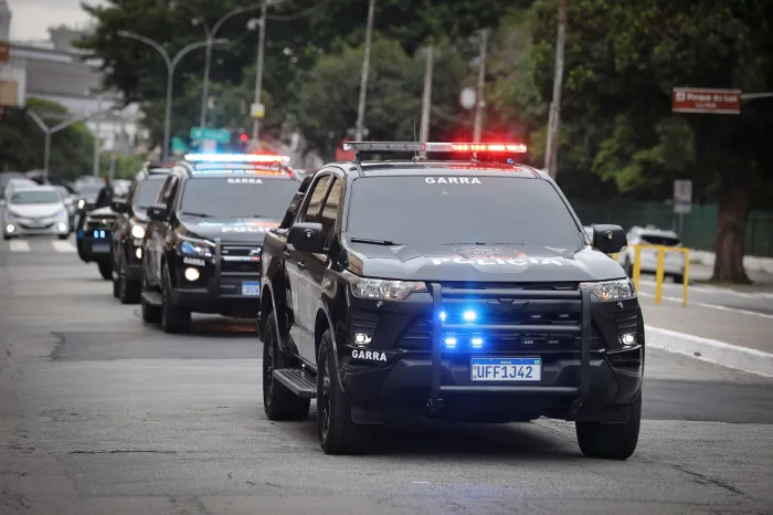 Policiais da 5ª Delegacia da Divisão de Investigações sobre Crimes contra o Patrimônio (Disccpat), do Departamento Estadual de Investigações Criminais (Deic), já investigavam suspeitos envolvidos nesse tipo de crime. Foto: Governo de SP
