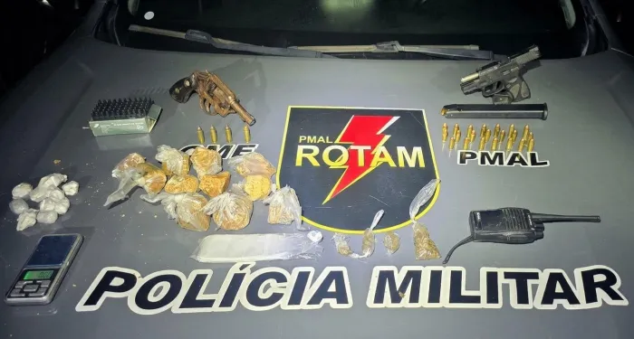 Materiais ilícitos foram apreendidos pelos policiais em Coruripe - Ascom SSP
