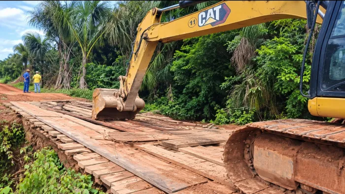 Prefeitura de Porto Velho avança na recuperação de cinco pontes em estradas vicinais